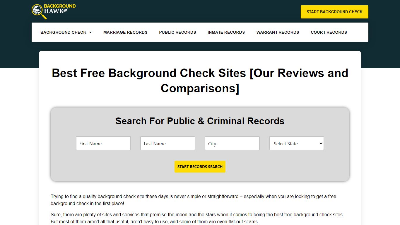 Best Free Background Check Sites [Our Reviews and Comparisons]